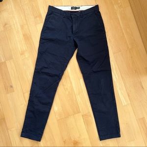 Club Monaco navy slim fit chinos